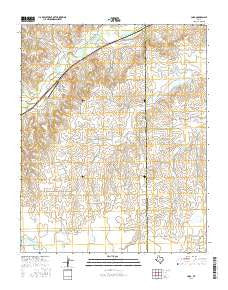 Lora Texas Current topographic map, 1:24000 scale, 7.5 X 7.5 Minute, Year 2016