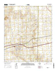 Loraine Texas Current topographic map, 1:24000 scale, 7.5 X 7.5 Minute, Year 2016