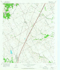 Lorena Texas Historical topographic map, 1:24000 scale, 7.5 X 7.5 Minute, Year 1957