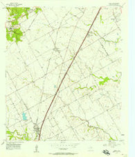 Lorena Texas Historical topographic map, 1:24000 scale, 7.5 X 7.5 Minute, Year 1957