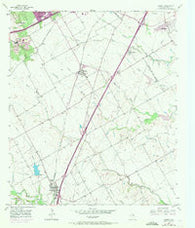 Lorena Texas Historical topographic map, 1:24000 scale, 7.5 X 7.5 Minute, Year 1957