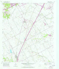 Lorena Texas Historical topographic map, 1:24000 scale, 7.5 X 7.5 Minute, Year 1957