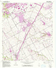 Lorena Texas Historical topographic map, 1:24000 scale, 7.5 X 7.5 Minute, Year 1957