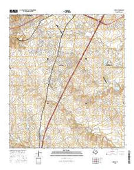 Lorena Texas Current topographic map, 1:24000 scale, 7.5 X 7.5 Minute, Year 2016