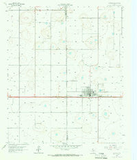 Lorenzo Texas Historical topographic map, 1:24000 scale, 7.5 X 7.5 Minute, Year 1965