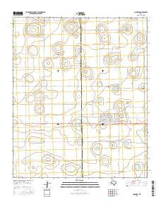 Lorenzo Texas Current topographic map, 1:24000 scale, 7.5 X 7.5 Minute, Year 2016