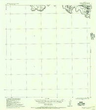 Los Ebanos Texas Historical topographic map, 1:62500 scale, 15 X 15 Minute, Year 1956