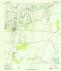Los Fresnos Texas Historical topographic map, 1:24000 scale, 7.5 X 7.5 Minute, Year 1955