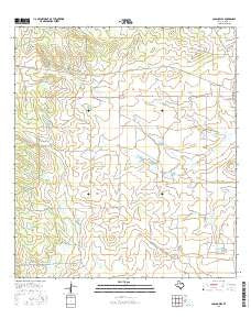 Los Angeles Texas Current topographic map, 1:24000 scale, 7.5 X 7.5 Minute, Year 2016