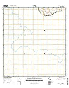 Los Ebanos NW Texas Current topographic map, 1:24000 scale, 7.5 X 7.5 Minute, Year 2016