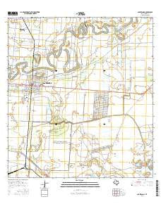 Los Fresnos Texas Current topographic map, 1:24000 scale, 7.5 X 7.5 Minute, Year 2016