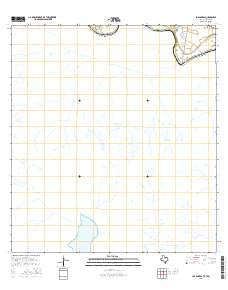 Los Garzas Texas Current topographic map, 1:24000 scale, 7.5 X 7.5 Minute, Year 2016