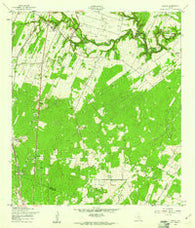 Losoya Texas Historical topographic map, 1:24000 scale, 7.5 X 7.5 Minute, Year 1958