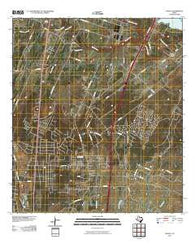 Losoya Texas Historical topographic map, 1:24000 scale, 7.5 X 7.5 Minute, Year 2010