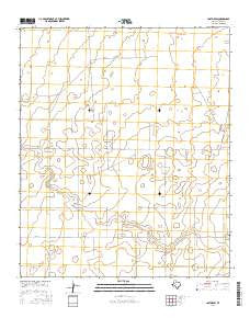 Lost Draw Texas Current topographic map, 1:24000 scale, 7.5 X 7.5 Minute, Year 2016