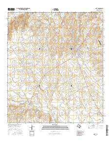 Lott Texas Current topographic map, 1:24000 scale, 7.5 X 7.5 Minute, Year 2016