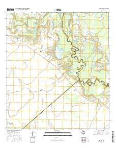 Lott Lake Texas Current topographic map, 1:24000 scale, 7.5 X 7.5 Minute, Year 2016