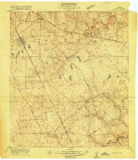 Louetta Texas Historical topographic map, 1:24000 scale, 7.5 X 7.5 Minute, Year 1916