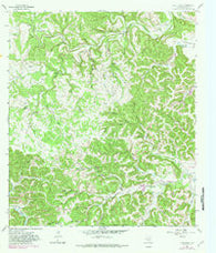Love Creek Texas Historical topographic map, 1:24000 scale, 7.5 X 7.5 Minute, Year 1964