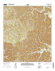 Love Creek Texas Current topographic map, 1:24000 scale, 7.5 X 7.5 Minute, Year 2016