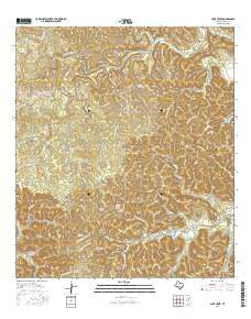 Love Creek Texas Current topographic map, 1:24000 scale, 7.5 X 7.5 Minute, Year 2016