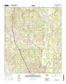 Lovelady North Texas Current topographic map, 1:24000 scale, 7.5 X 7.5 Minute, Year 2016