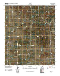 Loving Texas Historical topographic map, 1:24000 scale, 7.5 X 7.5 Minute, Year 2010