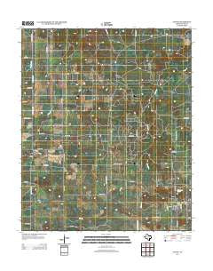 Loving Texas Historical topographic map, 1:24000 scale, 7.5 X 7.5 Minute, Year 2012