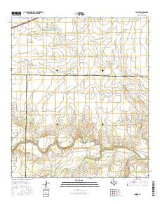 Lowake Texas Current topographic map, 1:24000 scale, 7.5 X 7.5 Minute, Year 2016
