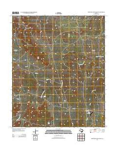 Lowrance Mountain Texas Historical topographic map, 1:24000 scale, 7.5 X 7.5 Minute, Year 2012