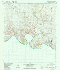 Lozier Canyon South Texas Historical topographic map, 1:24000 scale, 7.5 X 7.5 Minute, Year 1979