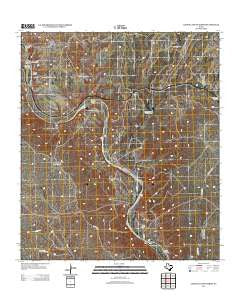 Lozier Canyon North Texas Historical topographic map, 1:24000 scale, 7.5 X 7.5 Minute, Year 2013