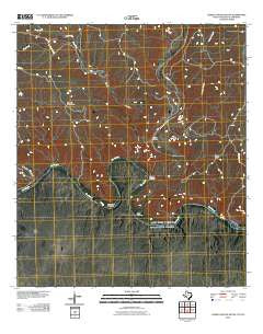 Lozier Canyon South Texas Historical topographic map, 1:24000 scale, 7.5 X 7.5 Minute, Year 2010