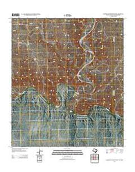Lozier Canyon South Texas Historical topographic map, 1:24000 scale, 7.5 X 7.5 Minute, Year 2013
