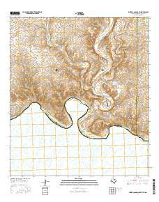 Lozier Canyon South Texas Current topographic map, 1:24000 scale, 7.5 X 7.5 Minute, Year 2016