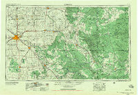 Lubbock Texas Historical topographic map, 1:250000 scale, 1 X 2 Degree, Year 1954