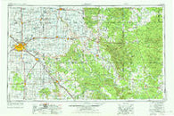 Lubbock Texas Historical topographic map, 1:250000 scale, 1 X 2 Degree, Year 1954