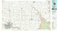Lubbock Texas Historical topographic map, 1:100000 scale, 30 X 60 Minute, Year 1986