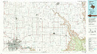 Lubbock Texas Historical topographic map, 1:100000 scale, 30 X 60 Minute, Year 1986