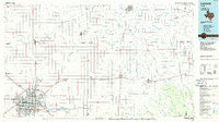 Lubbock Texas Historical topographic map, 1:100000 scale, 30 X 60 Minute, Year 1986