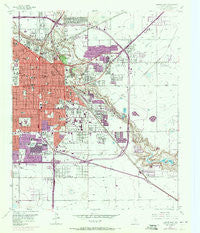 Lubbock East Texas Historical topographic map, 1:24000 scale, 7.5 X 7.5 Minute, Year 1957