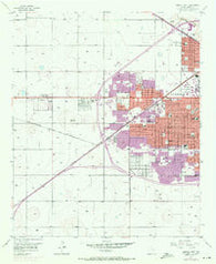 Lubbock West Texas Historical topographic map, 1:24000 scale, 7.5 X 7.5 Minute, Year 1957