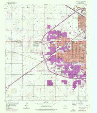 Lubbock West Texas Historical topographic map, 1:24000 scale, 7.5 X 7.5 Minute, Year 1957