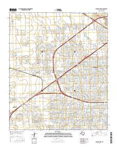 Lubbock West Texas Current topographic map, 1:24000 scale, 7.5 X 7.5 Minute, Year 2016