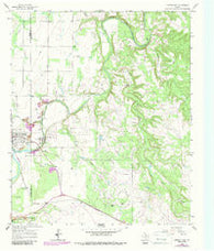 Lueders East Texas Historical topographic map, 1:24000 scale, 7.5 X 7.5 Minute, Year 1965