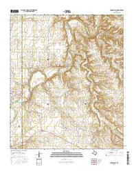 Lueders East Texas Current topographic map, 1:24000 scale, 7.5 X 7.5 Minute, Year 2016