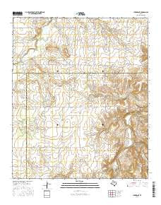 Lueders NE Texas Current topographic map, 1:24000 scale, 7.5 X 7.5 Minute, Year 2016