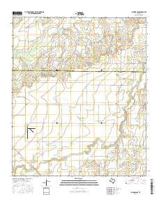 Lueders NW Texas Current topographic map, 1:24000 scale, 7.5 X 7.5 Minute, Year 2016