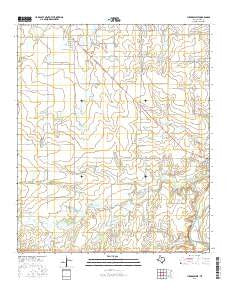 Lueders West Texas Current topographic map, 1:24000 scale, 7.5 X 7.5 Minute, Year 2016