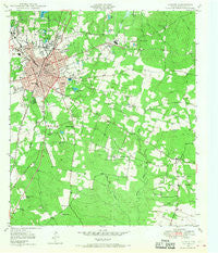 Lufkin Texas Historical topographic map, 1:24000 scale, 7.5 X 7.5 Minute, Year 1949